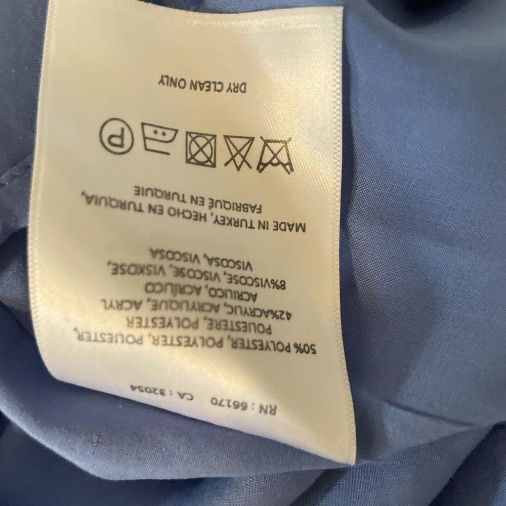 Anthropologie Akemi + Kin $148 Women's Sleeveless Tweed Shift Dress Blue Size 14 - Picture 9 of 9